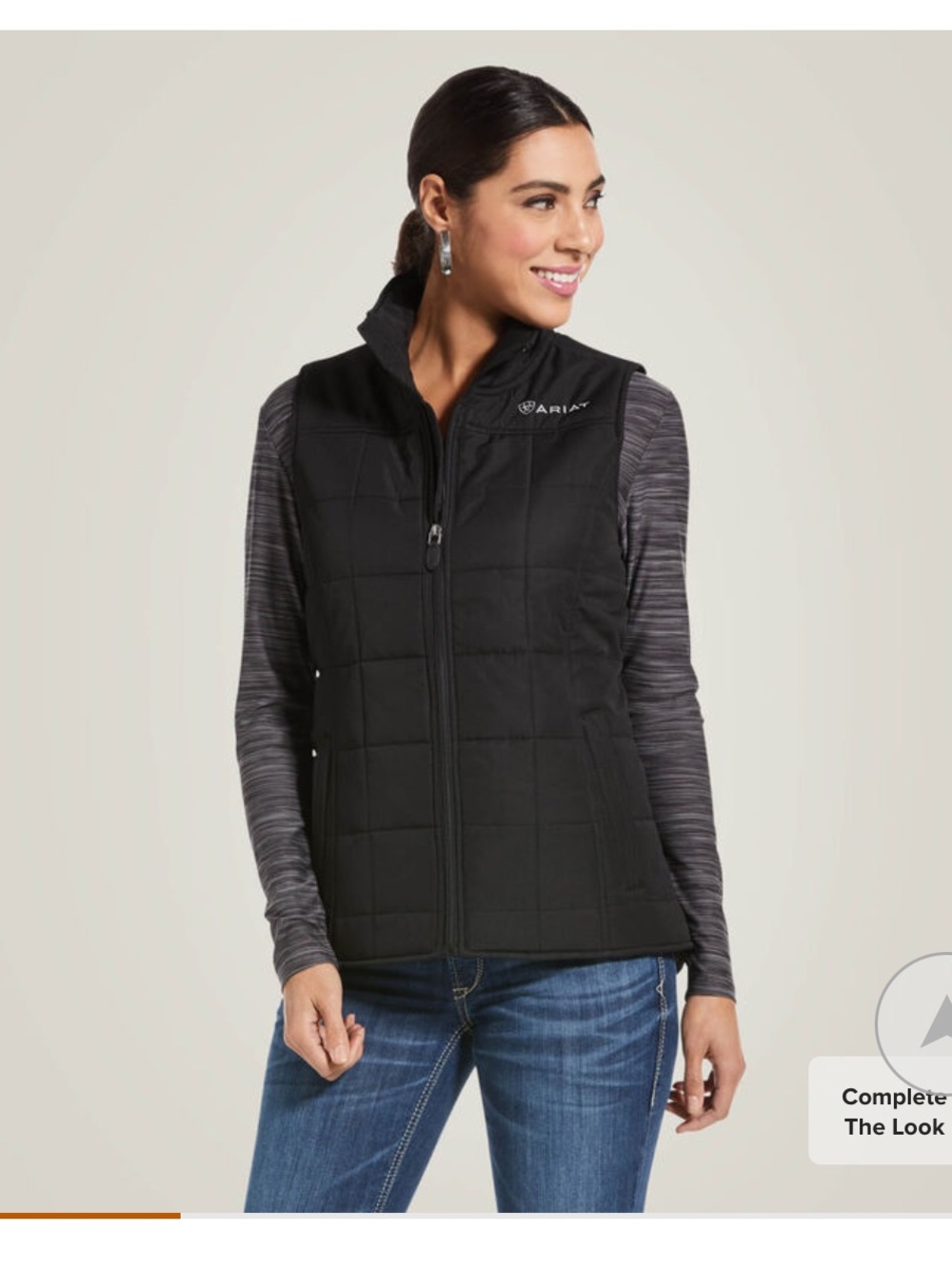NWOT Ariat Brown Quilted Vest